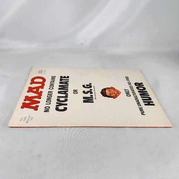 Mad Magazine Issue # 133 March 1970 No Cyclamate or M.S.G. Norman Mingo Cover VG - Picture 7 of 9